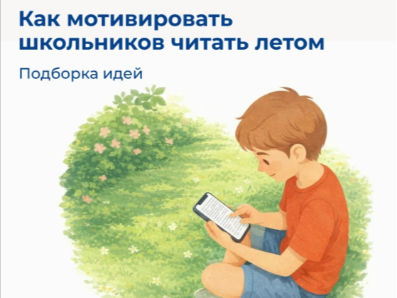 Как мотивировать школьников читать летом.